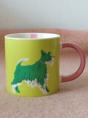 Joules Green Dog Mug--Time for a Chin Wag